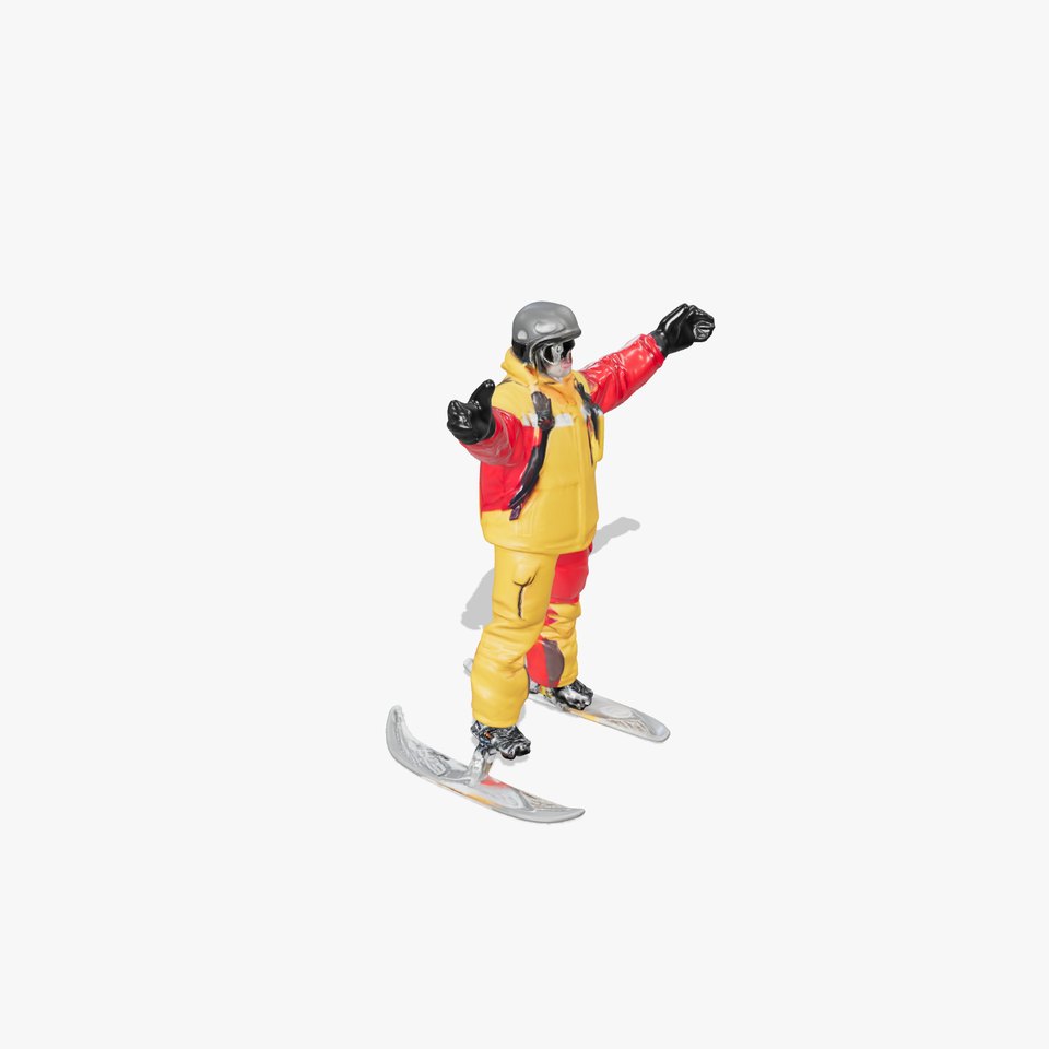 Ski Enthusiast Character Rigged and Animated for Games
